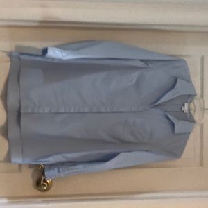 Jjill powder blue button down tunic, long sleeves XS